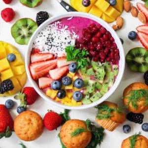 Colorful Fruits in Bowl
